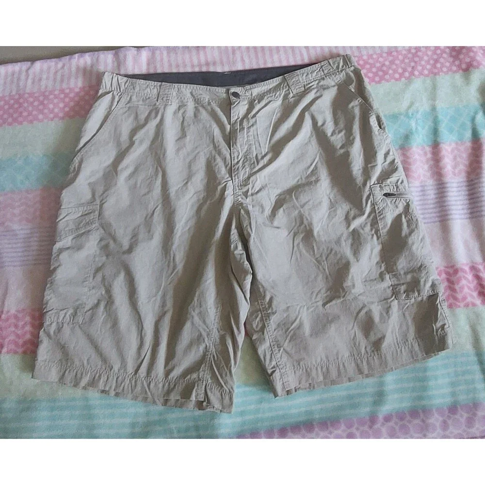 Columbia Sportwear Shorts Men 44,beige, Nylon, Polyester, Pockers,44 Inch Waist